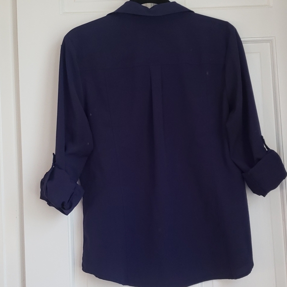 Dark Purple button down - Picture 6 of 7